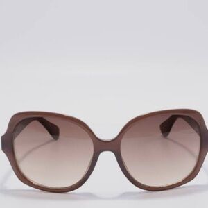 Calvin Klein Crystal Brown Oversized Sunglasses
